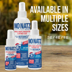 No Natz Botanical Insect Repellent, DEET-Free, Made with Natural Essential Oils, Non-Greasy Formula, Made in the USA, Fresh Scent, 4 Ounce Spray Bottle, 2-Pack