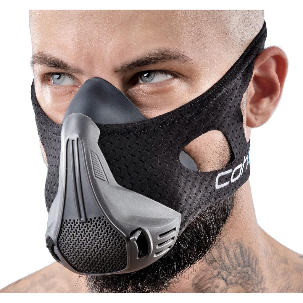 Buy now Workout Mask Breathing Mask for Men and Women - Adjustable Resistance Levels - Increase Lung Capacity and Endurance - Ideal for Jogging, Sports, Cycling, Fitness at indiglob india