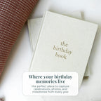 Duncan & Stone Hardcover Birthday Book & Baby Memory Album, 72 Pages