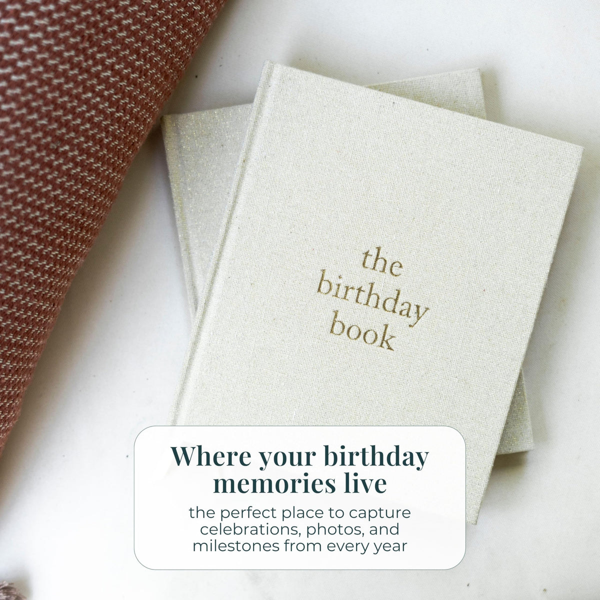 Duncan & Stone Hardcover Birthday Book & Baby Memory Album, 72 Pages