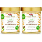African Pride Moisture Miracle Pre-Shampoo Hair Detangler, 18 Oz | Aloe & coconut water pre-poo softens and detangles curls and coils; minimizes breakage on wash day