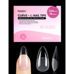Buy now beetles Gel Polish 2Pcs 15ml Nail Glue Kit for Acrylic Nails, 5 in 1 Super Strong Brush in Nail Gel Glue for False Nails Tips and Gel Nail Polish Led Lamp Required 0-2-Medium Almond 320pcs (Curve-EX Nail Tips) at indiglob india