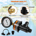 Premium imported Air Relief Valve Assembly with Gauge for durability and long lifespan, available at Curat Cart.