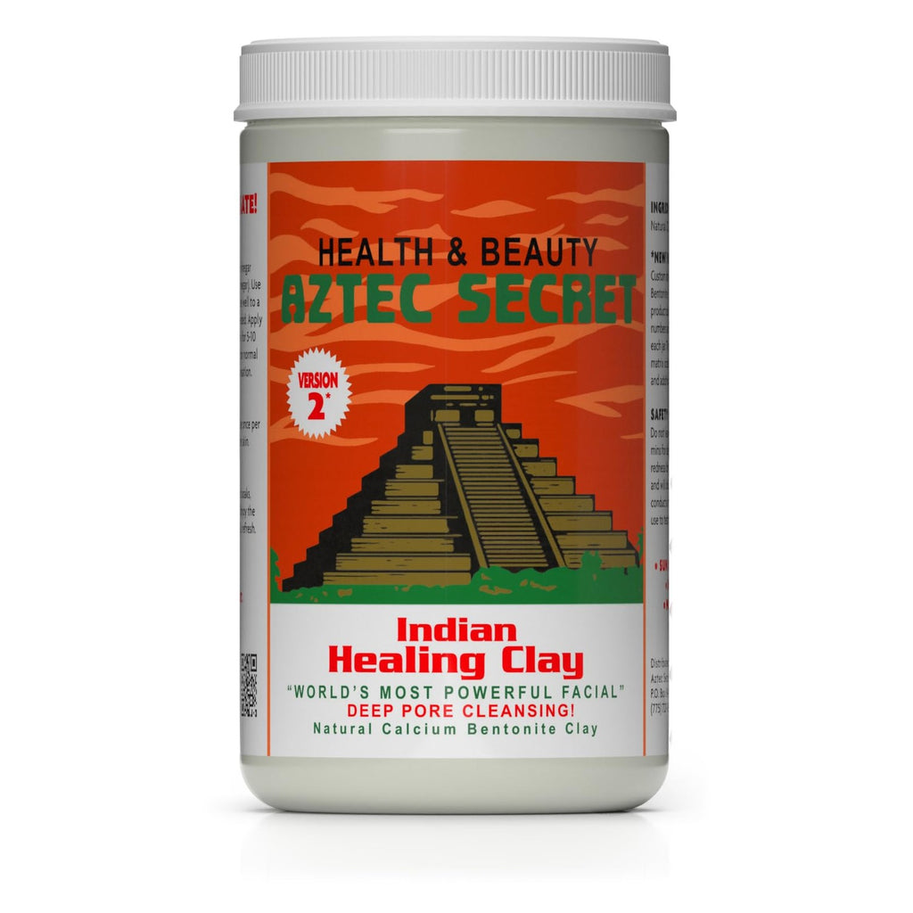 Aztec Secret– Indian Healing Clay 16 Oz – Deep Pore Cleansing Facial & Body Mask – The Original 100% Natural Calcium Bentonite Clay – New Version 2