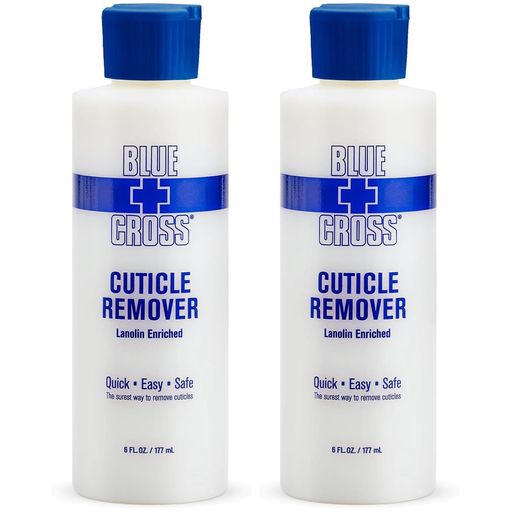 Blue Cross Cuticle Remover & Softener with Lanolin for Nails, 6 oz | Hydrating Treatment for Dry Cuticles & Hangnails, Milk Beauty, 100 Acetone Manicurist Nail Acetone, Soaking Nail Protein Bond