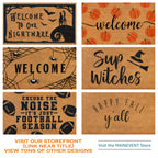 Pumpkin Door Mat 30x17 Inch, Fall Welcome Mat Coir, Halloween Doormat