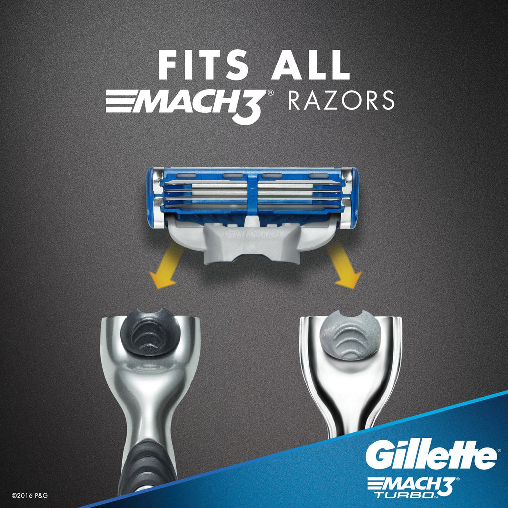 Buy now Gillette Mach3 Turbo Cartridges, 4 Count at indiglob india