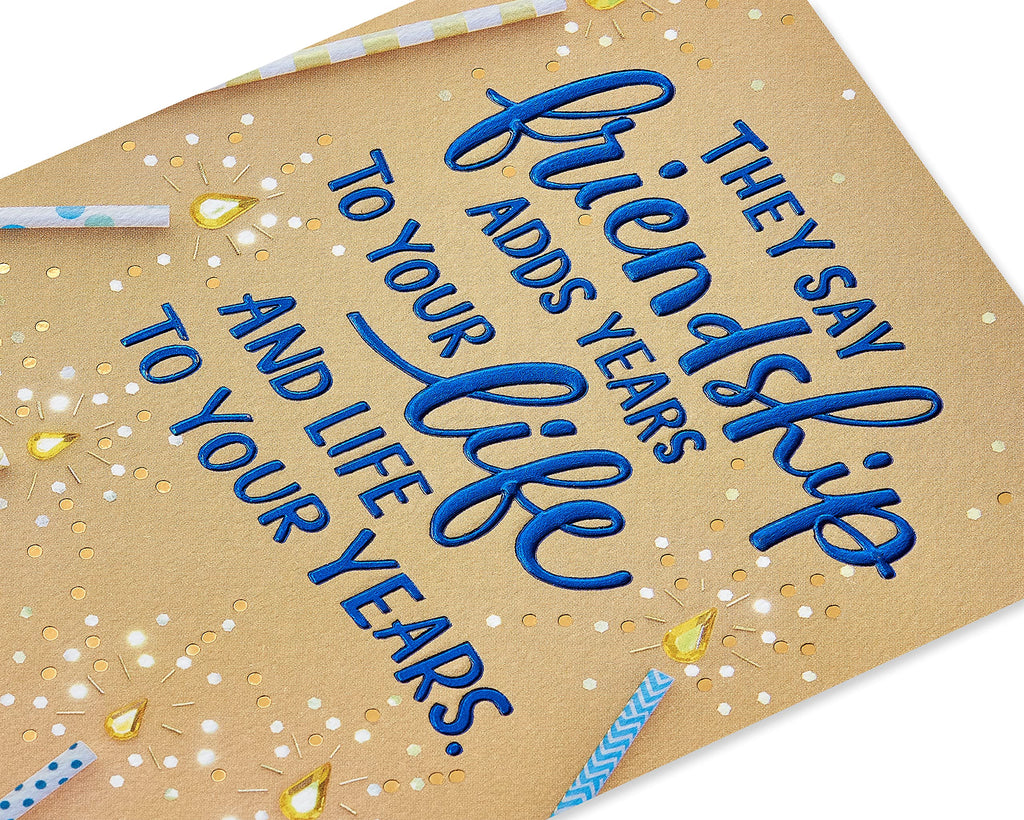 American Greetings Birthday Card for Friend (Friendship Adds Years)
