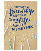American Greetings Birthday Card for Friend (Friendship Adds Years)