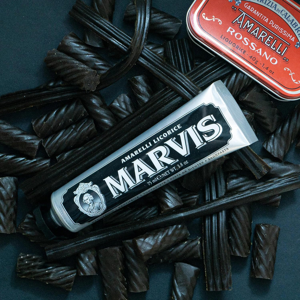 Buy now Marvis Amarelli Licorice Toothpaste at indiglob india