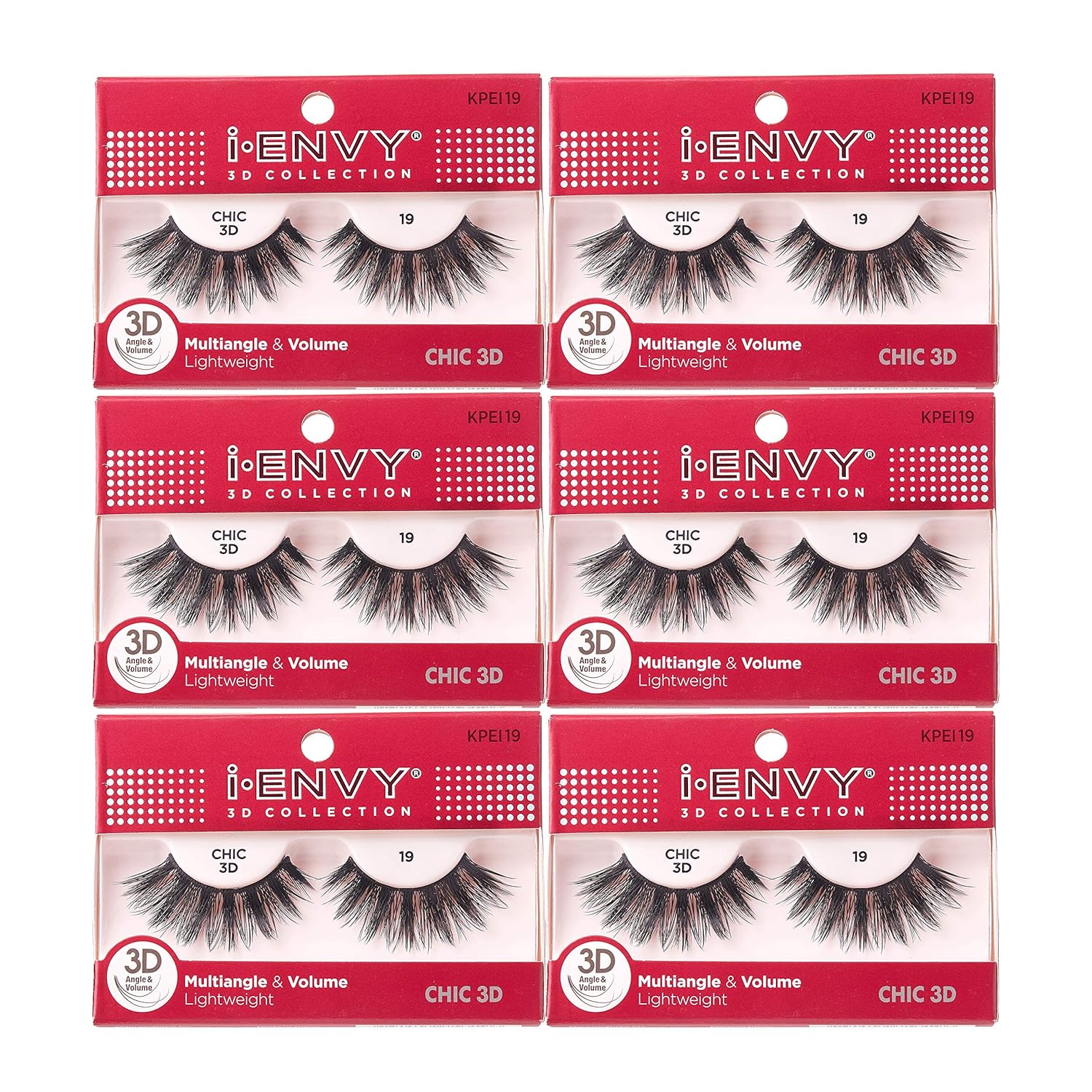 Buy now i-Envy 3D Glam Collection Multi-angle & Volume (2 PACK, KPEI14) 6 PACK KPEI19 at indiglob india