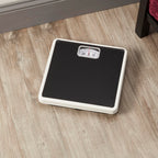 Taylor Analog Bathroom Scale for Body Weight, 300 lb Capacity, White/Black