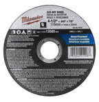Buy now Milwaukee 10 Pack - 4 1 2 Cutting Wheels For Grinders - Aggressive Cutting For Metal & Stainless Steel - 4-1/2" x .045 x 7/8-Inch | Flat Cut Off Wheels at indiglob india