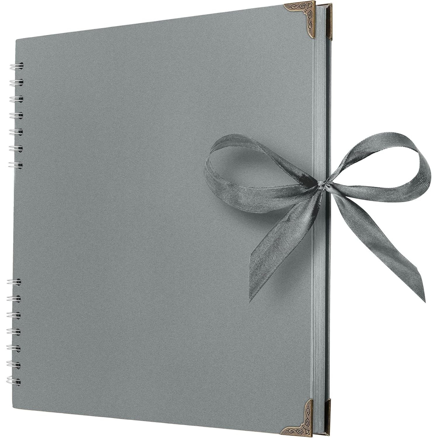 Buy now Bstorify Scrapbook Album 60 Pages (8 x 8 Inch) Brown Thick 200gsm Kraft Paper, Photo Album Scrapbook, Memory Book - Ideal for Your Scrapbooking Albums Art & Craft Projects 11 x 11 Inch Grey at indiglob india