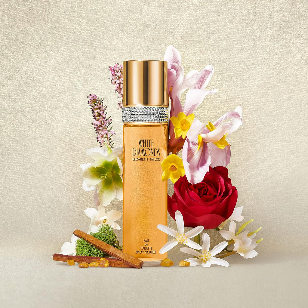 Buy now Body Powder for Women by Elizabeth Taylor, White Diamonds, Fragrance with Body Puff, 2.6 Oz at indiglob india
