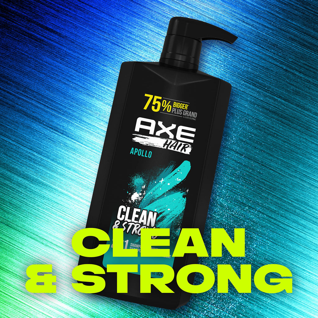 AXE 2-in-1 Shampoo & Conditioner Apollo Wash & Care 28 oz 4 Count
