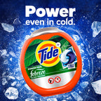 Buy now Tide Power Pods with Febreze Laundry Detergent Pacs, 45 Count, Botanical Rain Scent, All-Day Freshness at indiglob india
