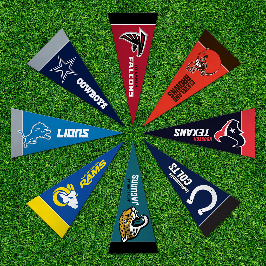Rico Industries NFL Football Complete 4" x 9" Felt Mini Pennant League Set (Includes ALL Teams)