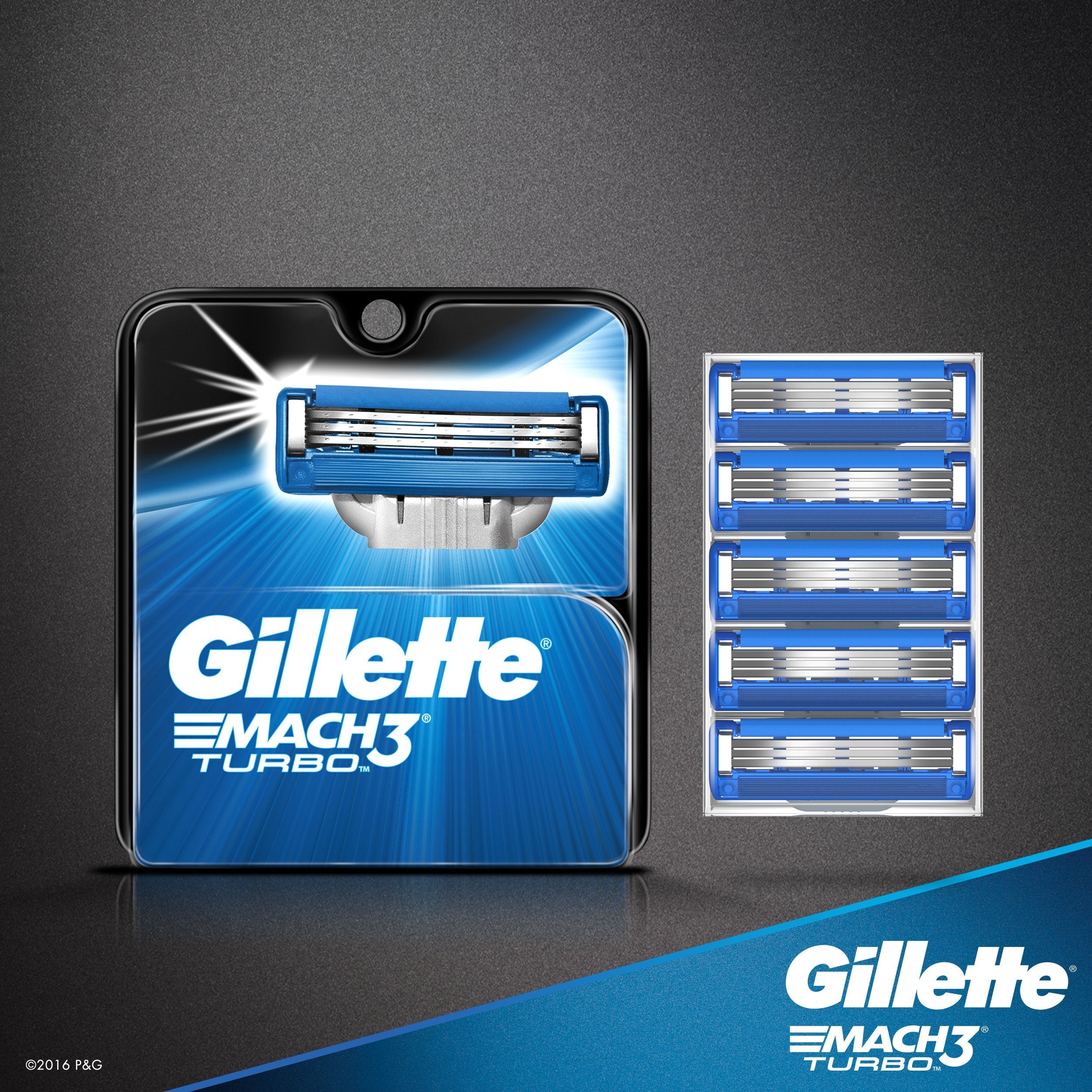 Buy now Gillette Mach3 Turbo Cartridges, 4 Count at indiglob india