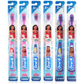 Buy now Oral-B New Princess Toothbrush for Little Girls, Children 3+, Extra Soft, Characters Vary - Pack of 6 (Characters Vary) at indiglob india