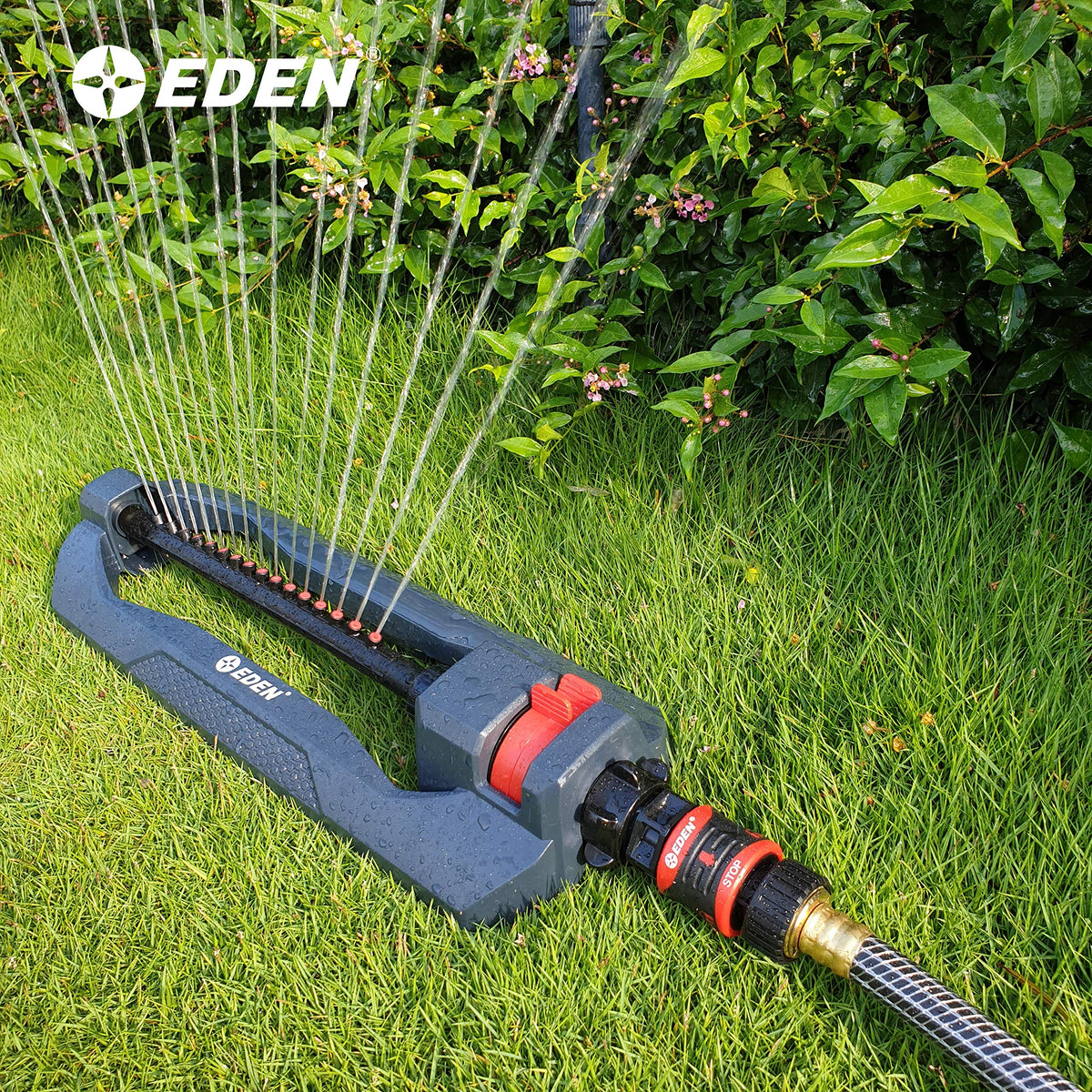 Eden 95210 Premium Garden Hose Quick Connect Set | 5-Piece Snap & Lock Fittings with Water Stop & Secure Twist-Lock Design