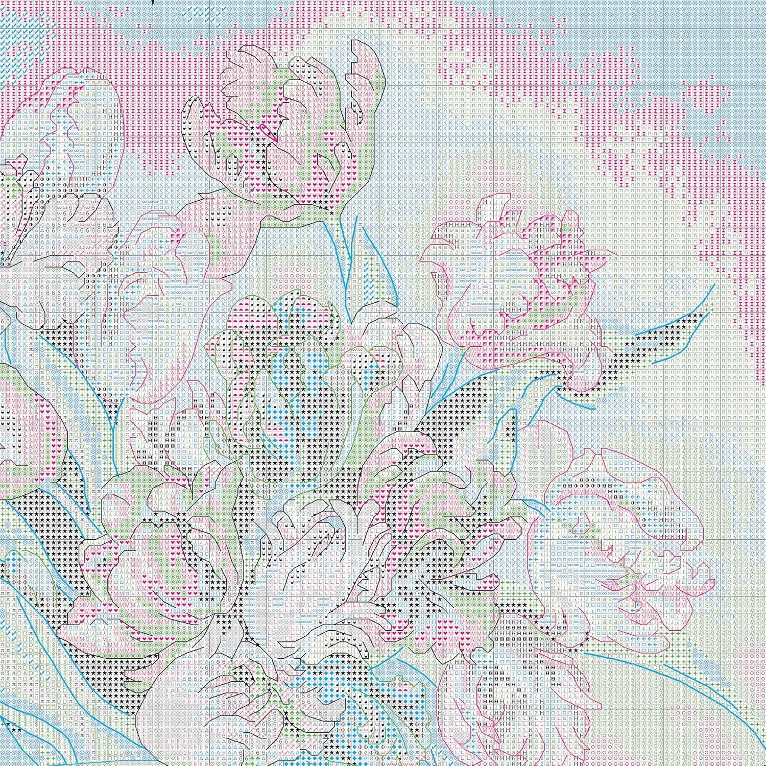 Buy now Dimensions Gold Collection Counted Cross Stitch Kit, Parrot Tulips, 14 Count Black Aida, 12'' x 15'' at indiglob india