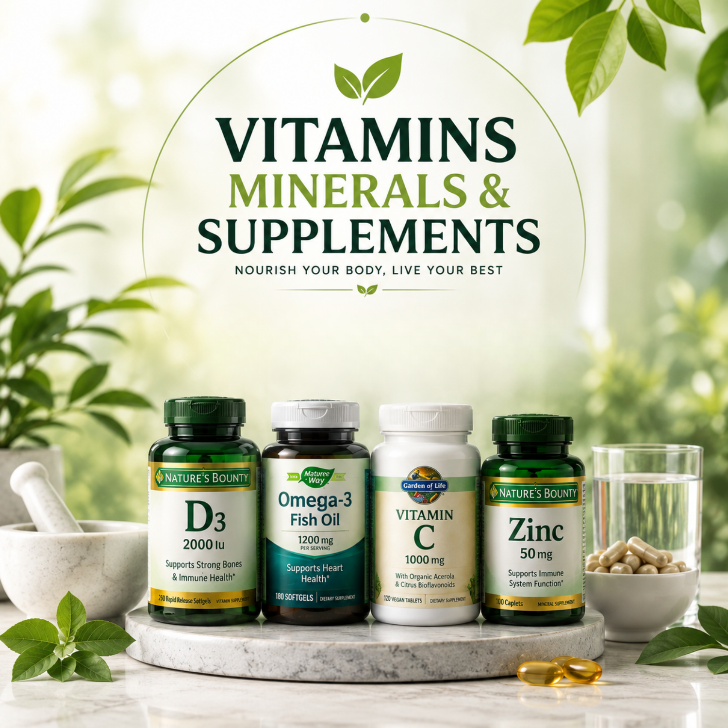 Vitamins, Minerals & Supplements