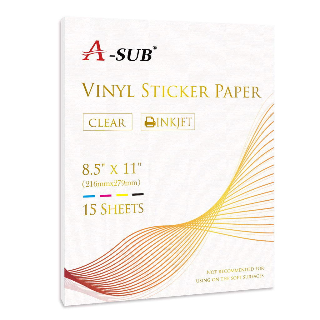 Discover A-SUB Clear Sticker Paper, a premium import perfect for your inkjet printer, available at Curat Cart. Elevate your projects today.