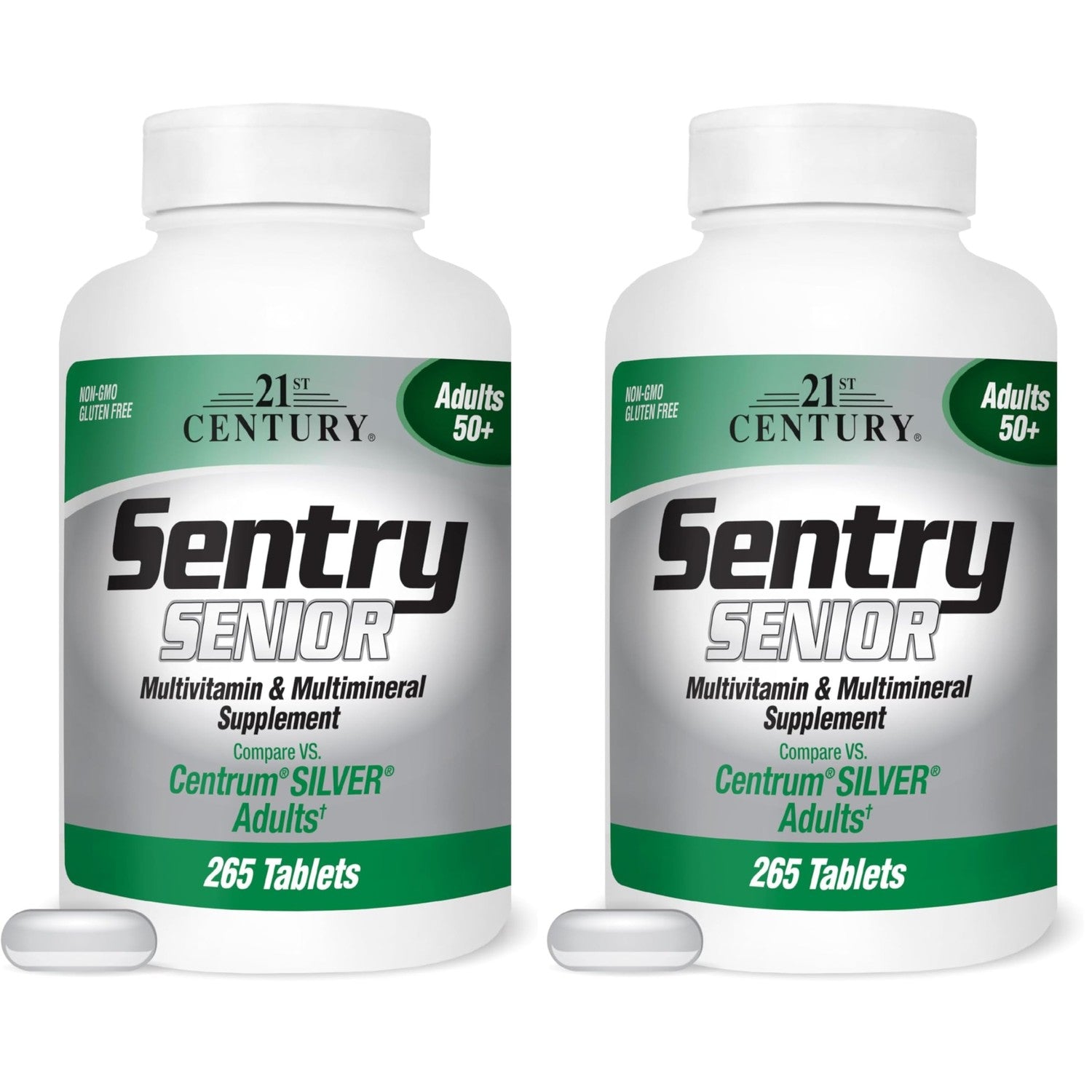 21st Century Sentry Senior Multivitamin, Adults 50+, 265 Tablets | Complete Daily Multivitamin & Multimineral, Compare VS. Centrum® SILVER Adults, Adults 50 Plus, Supports Heart, Eye
