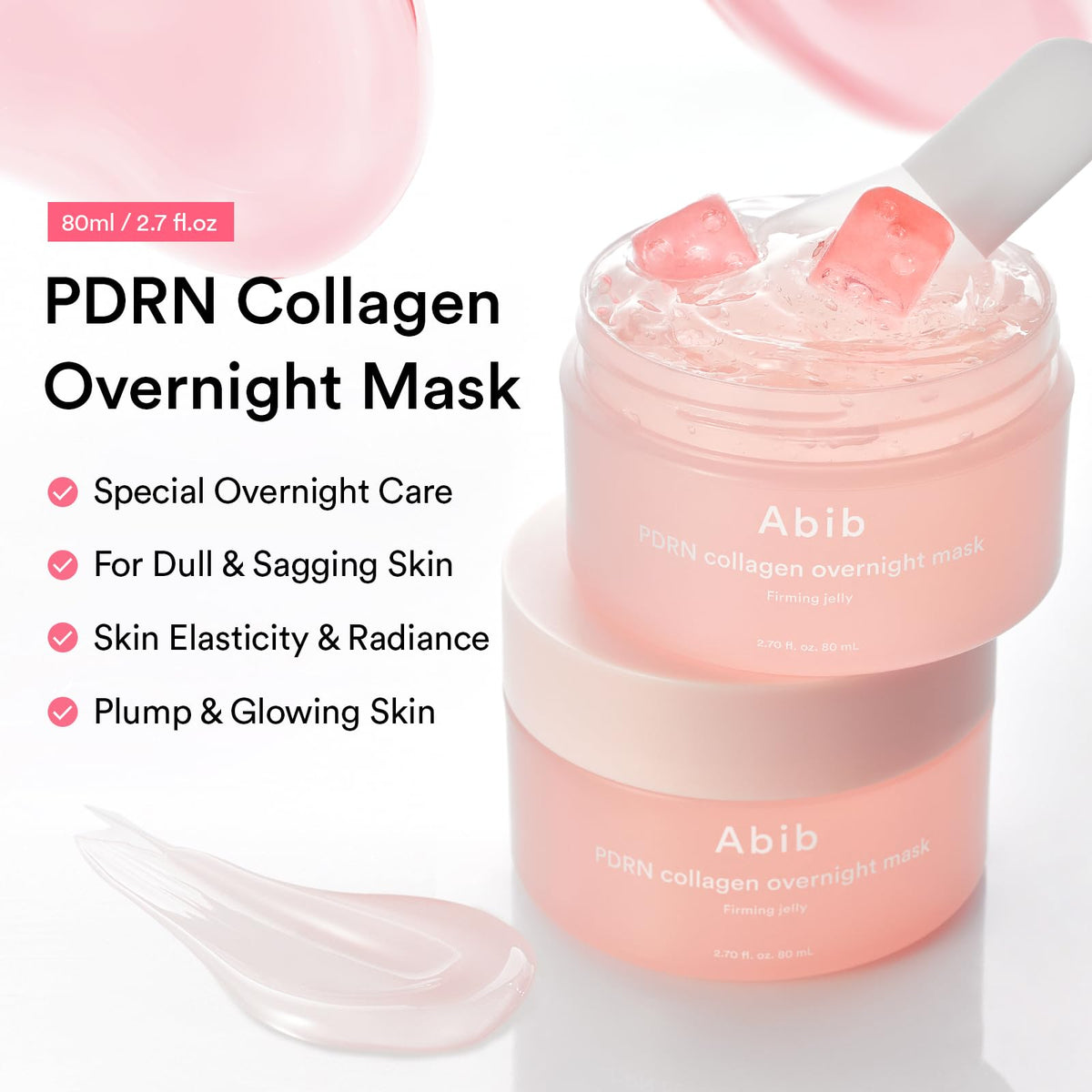 Premium imported Abib PDRN Vegan Collagen Lip Mask for overnight care; enhances skin elasticity and glow.