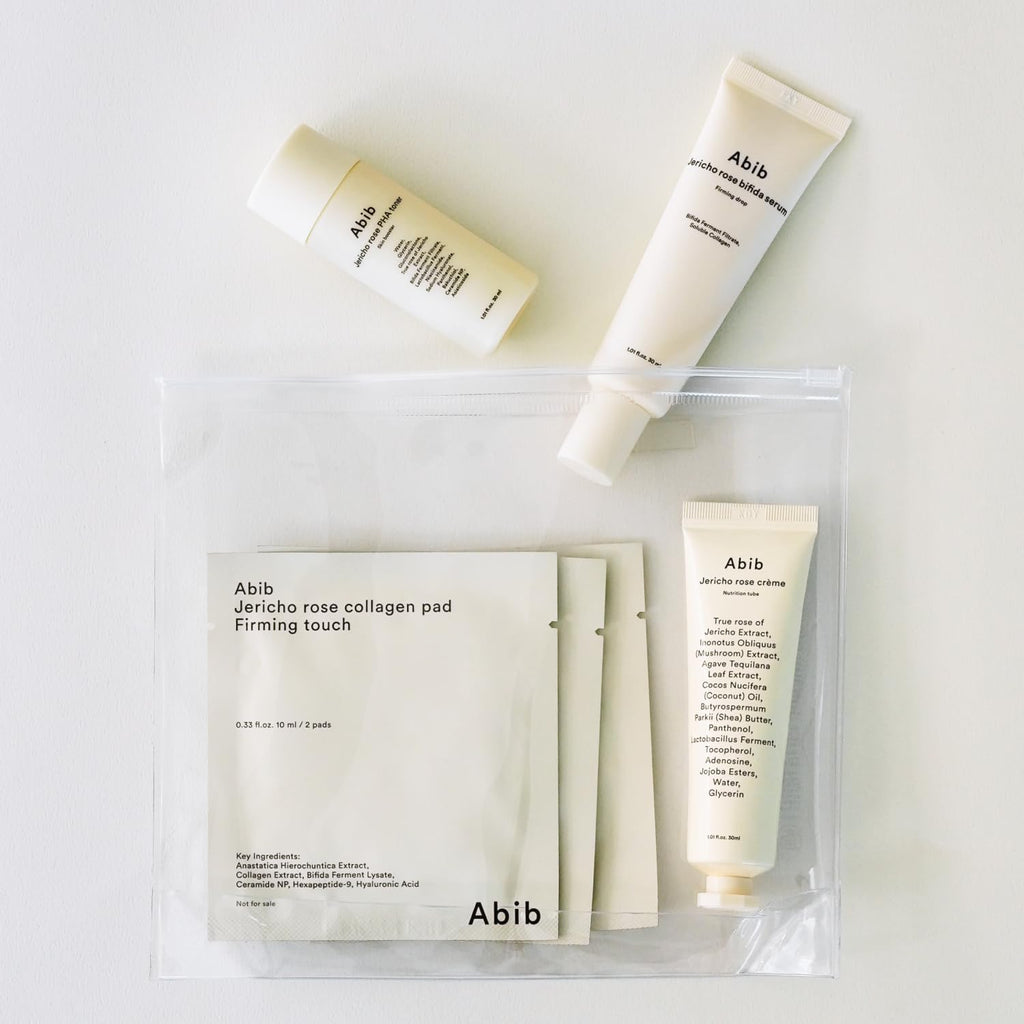 Premium imported Abib PDRN Vegan Collagen Lip Mask set, featuring moisturizing pads and creams for enhanced lip care.