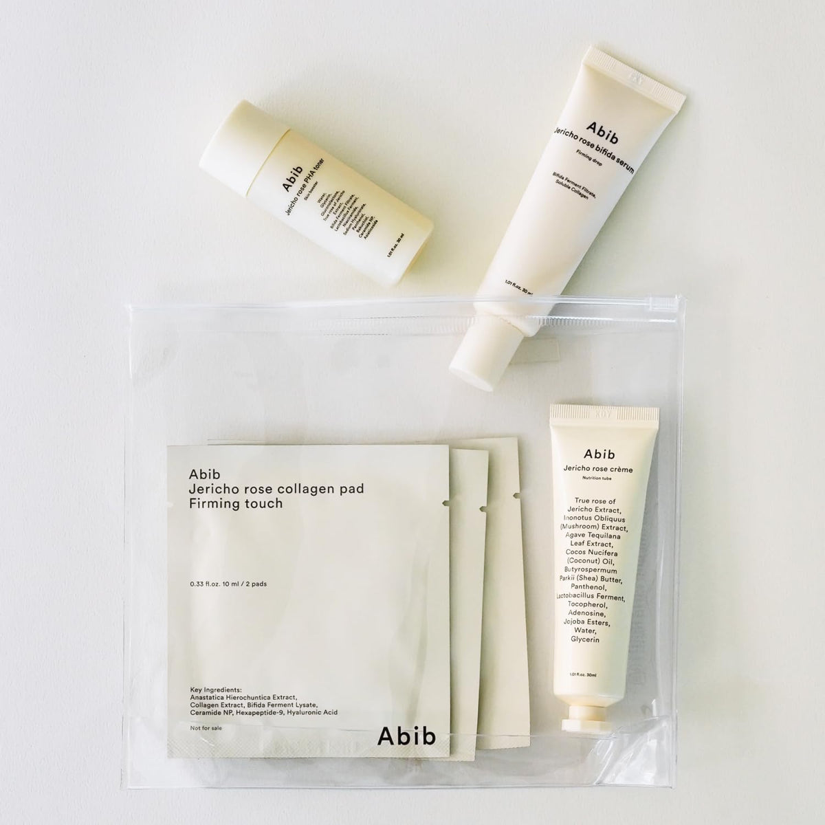 Premium imported Abib PDRN Vegan Collagen Lip Mask set, featuring moisturizing pads and creams for enhanced lip care.