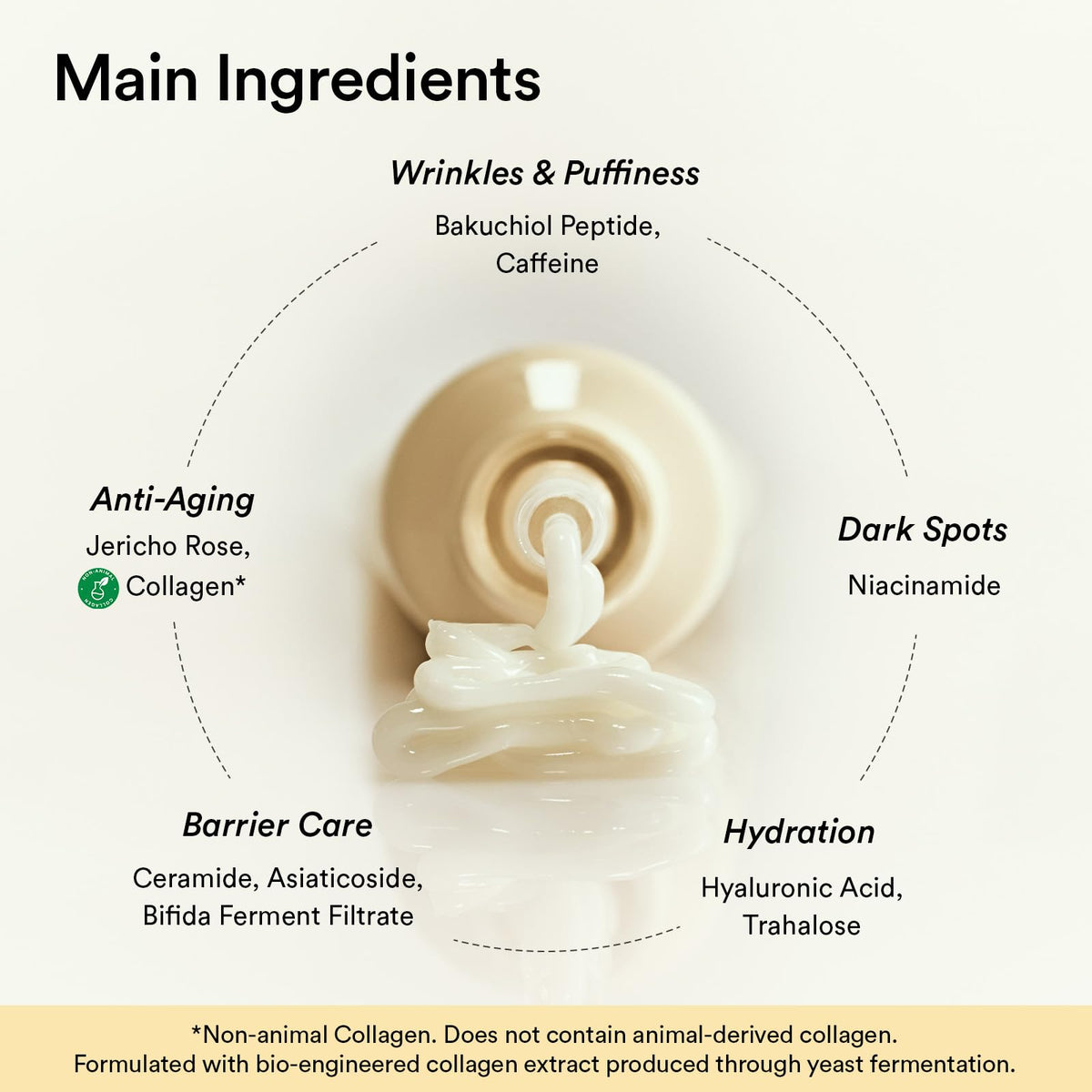 Abib PDRN Vegan Collagen Lip Mask Glazed showcases key ingredients promoting hydration, anti-aging, and skin care benefits.