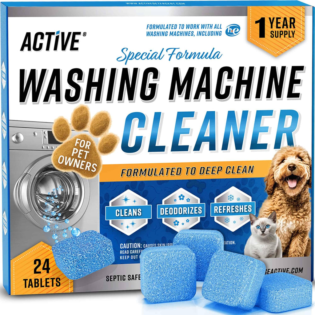 ACTIVE Washing Machine Cleaner offers a premium imported formula for deep cleaning, deodorizing, and refreshing. Available at Curat Cart.