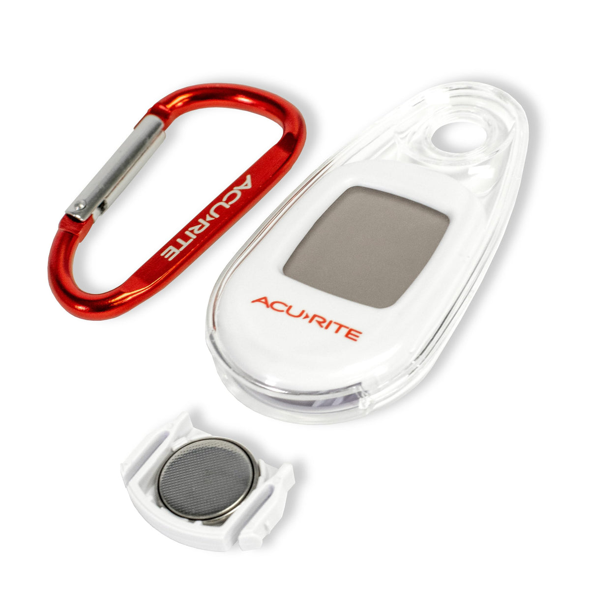 AcuRite Portable Digital Thermometer, a premium import, features a sleek design and a handy clip for easy carry. Available at Curat Cart.