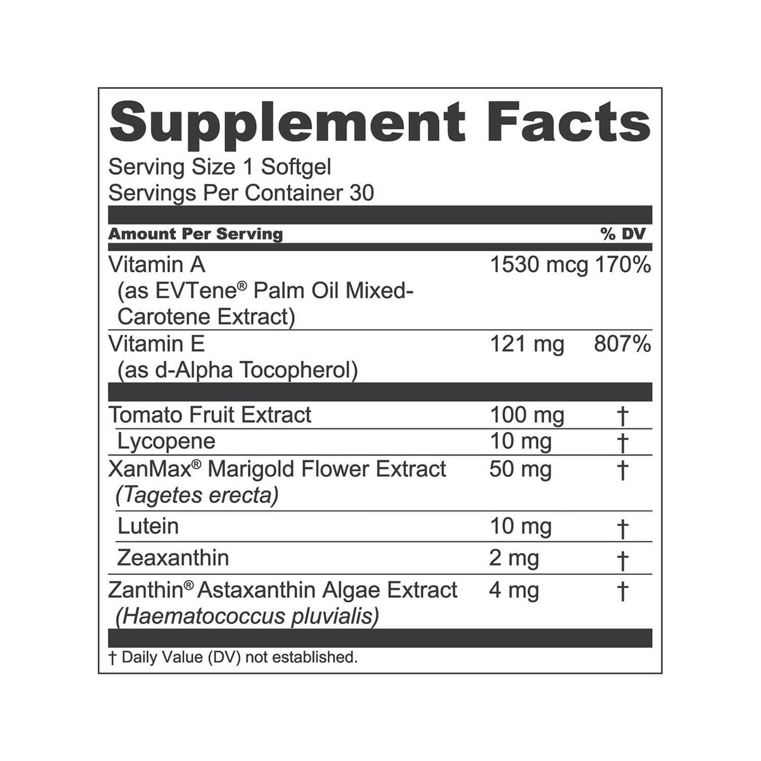 1MD Nutrition VisionMD Eye Vitamin CARMIS - with Lutein & Zeaxanthin | Supports Vision Health, Everyday Eye Strain, & Occasional Dry Eye | 60 Softgels (2-Pack)