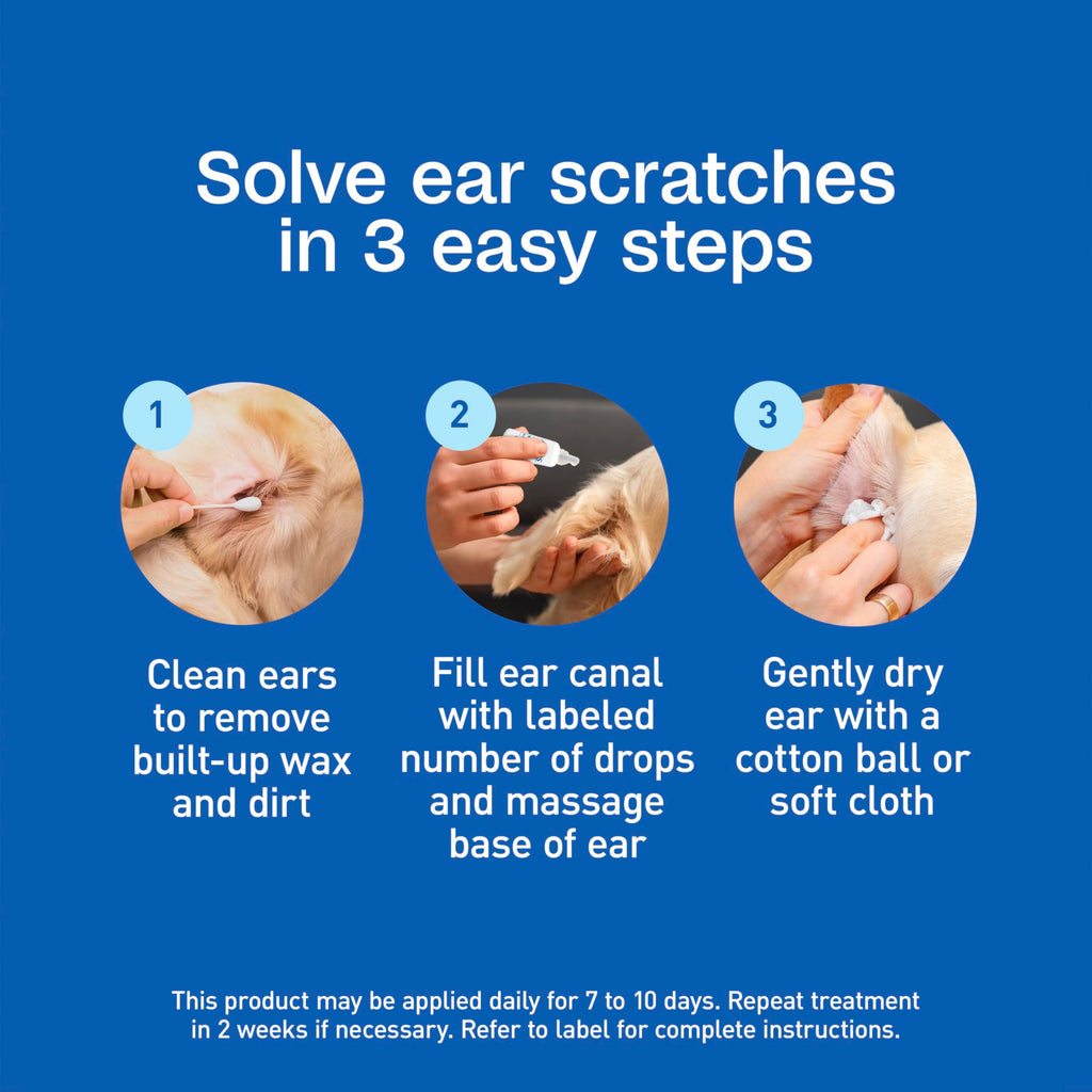 Solve ear scratches effortlessly with ADAMS Ear Mite Treatment. Specially curated by Curat Cart for your pet's health.