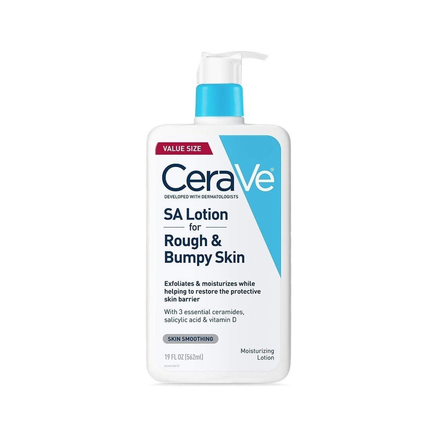 CeraVe Salicylic Acid Lotion, Body Lotion for Rough & Bumpy Skin, 8oz | Skin Care, Smooths Rough Skin with Vitamin D, Hyaluronic Acid and Lactic Acid In A Fragrance Free, Allergy Tested Formula