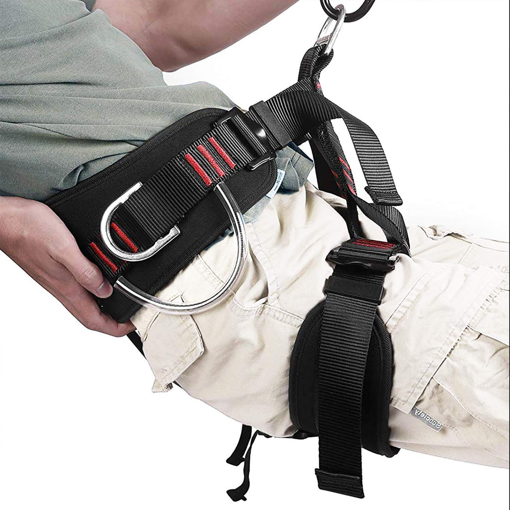Adjustable Climbing Harness Safety Belt offers 100% authentic safety for climbing. Available in India at Curat Cart.