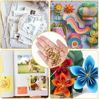Enhance your projects with ADULLPONY Gold Brads Paper Fasteners, specially curated by Curat Cart for exclusive crafting needs.