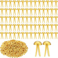 Discover premium imported ADULLPONY Gold Brads Paper Fasteners at Curat Cart, perfect for crafting and organization. Elevate your projects.