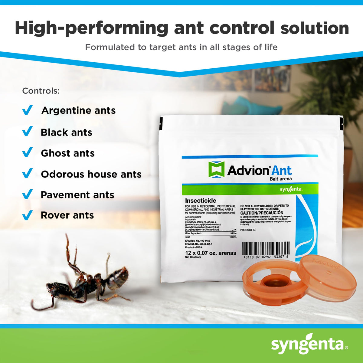 Advion Ant Bait offers a high-performing ant control solution, 100% authentic and available at Curat Cart in India.