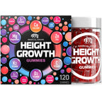 BIOTEQUELAB Height Growth Increase Gummies Vitamins, Grow Tall Supplement, Calcium, Magnesium, Zinc, Ashwagandha, Glucosamine Multivitamin for Teens, Kids, 120 Gummies