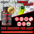 Premium imported agobi Testosterone Supplement for Men, featuring advanced formula, certified quality, and vegan ingredients. Available at Curat Cart.