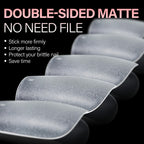 AILLSA Short Almond Nail Tips are double-sided and matte, ensuring a firm stick without filing. Trust CuratCart for quality.