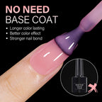 AILLSA Short Almond Nail Tips - 450PCS. No base coat needed for longer-lasting color and stronger bond. Order online now!