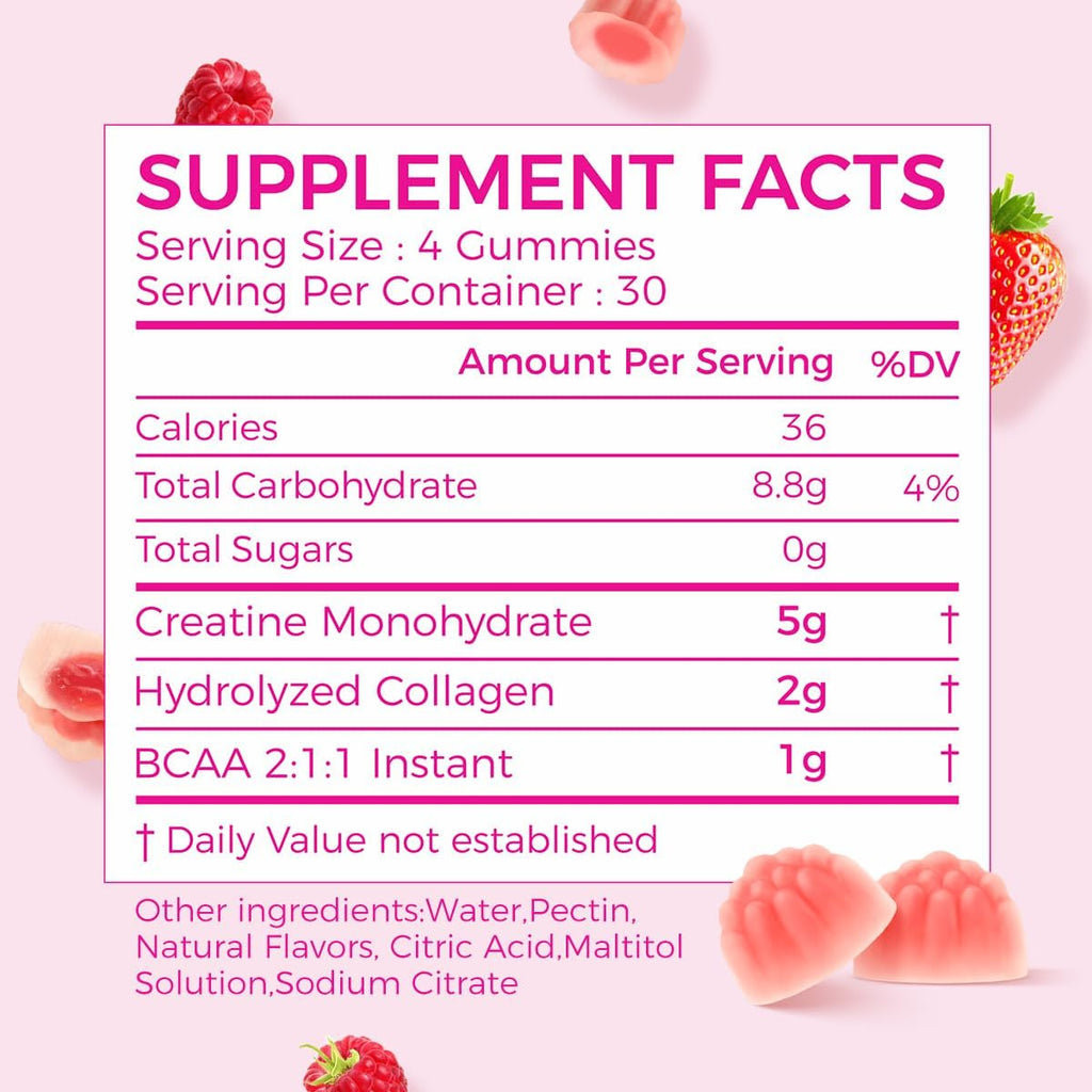 AiVital Creatine Gummies for Women, 100% Authentic, available in India at Curat Cart. Delicious and effective for fitness goals.