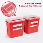 Discover the Alcedo Sharps Container, a premium import with a clear lid for easy fill level monitoring. Available at Curat Cart.