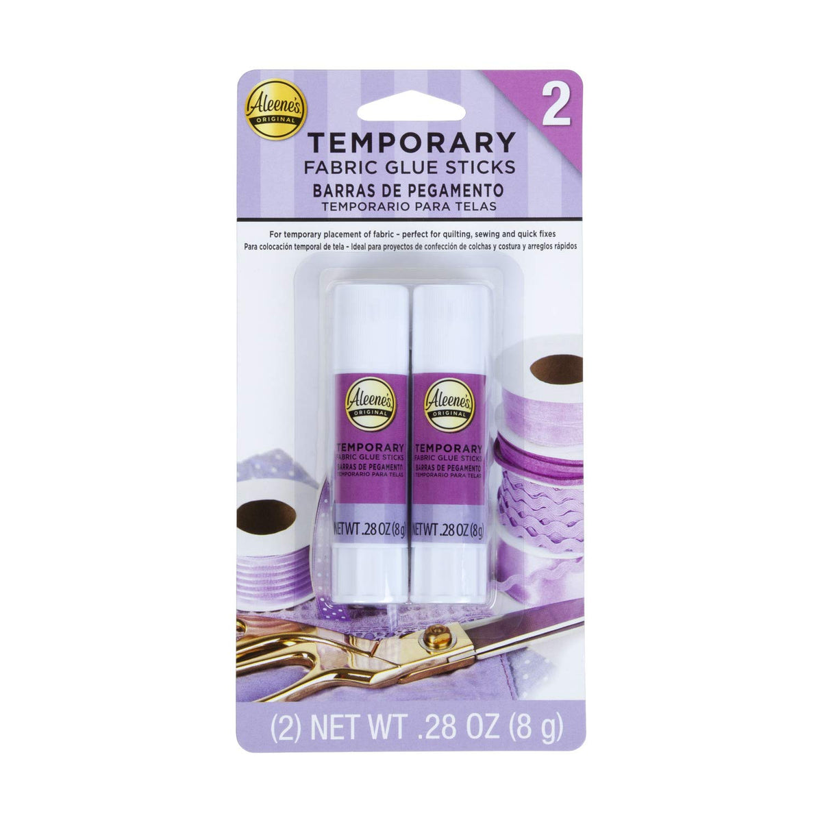 Aleene's No-Sew Fabric Glue Sticks, premium imported solution for quick fabric bonding, available at Curat Cart.