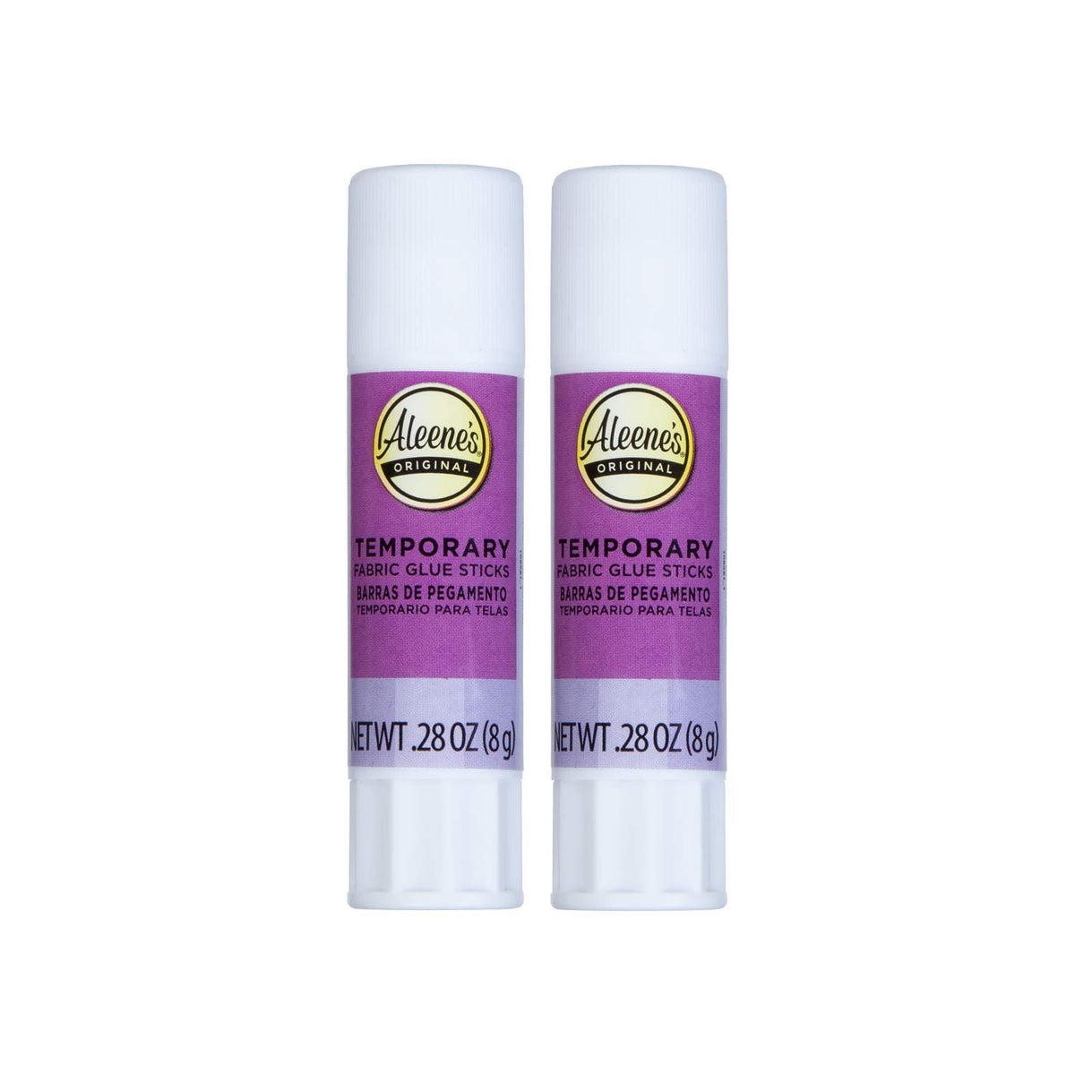 Aleene's No-Sew Fabric Glue Sticks in official packaging, perfect for crafting. Available at Curat Cart.